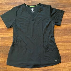Black healing hands scrub top, worn once